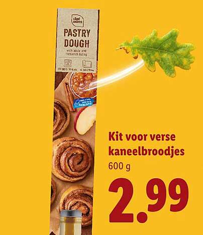 Kit voor verse kaneelbroodjes