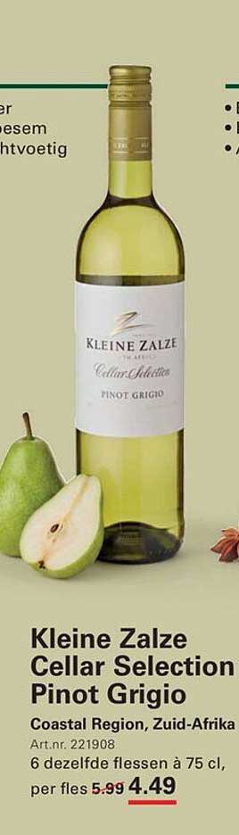 Kleine Zalze Cellar Selection Pinot Grigio