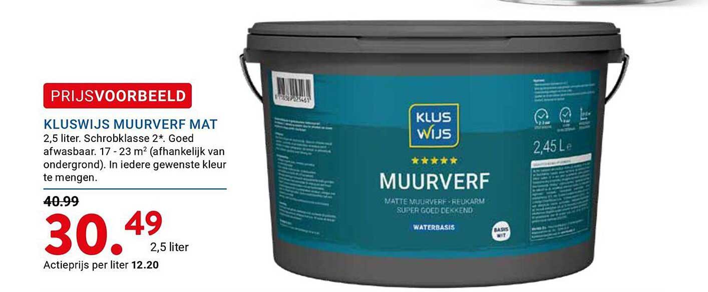 KLUSWIJS MUURVERF MAT
