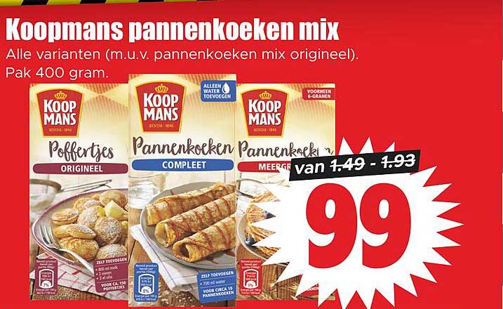 Koopmans pannenkoeken mix