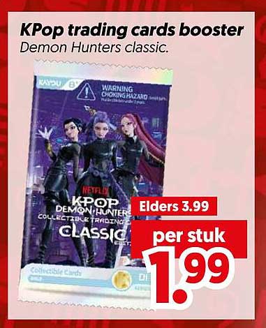 KPop trading cards booster Demon Hunters classic.