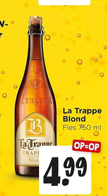 La Trappe Blond Fles 750 ml OP=OP