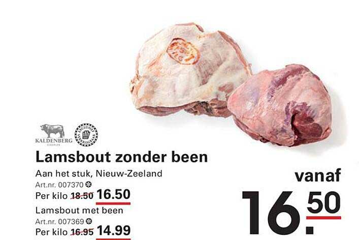Lamsbout zonder been