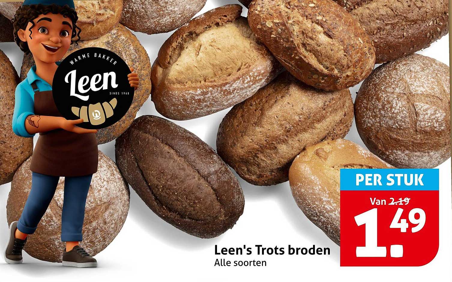 Leen's Trots broden Alle soorten
