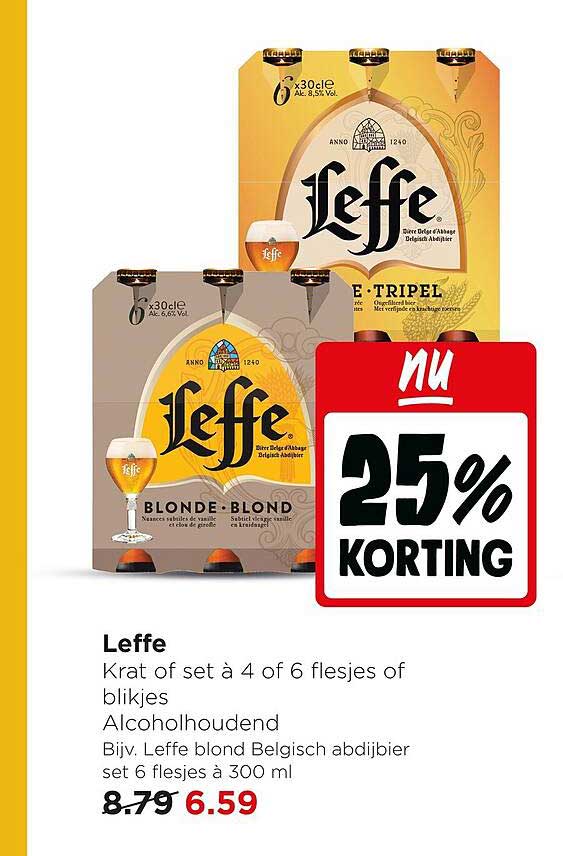 Leffe 25% korting