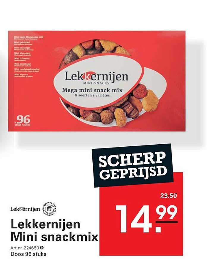 Lekkernijen Mini snackmix