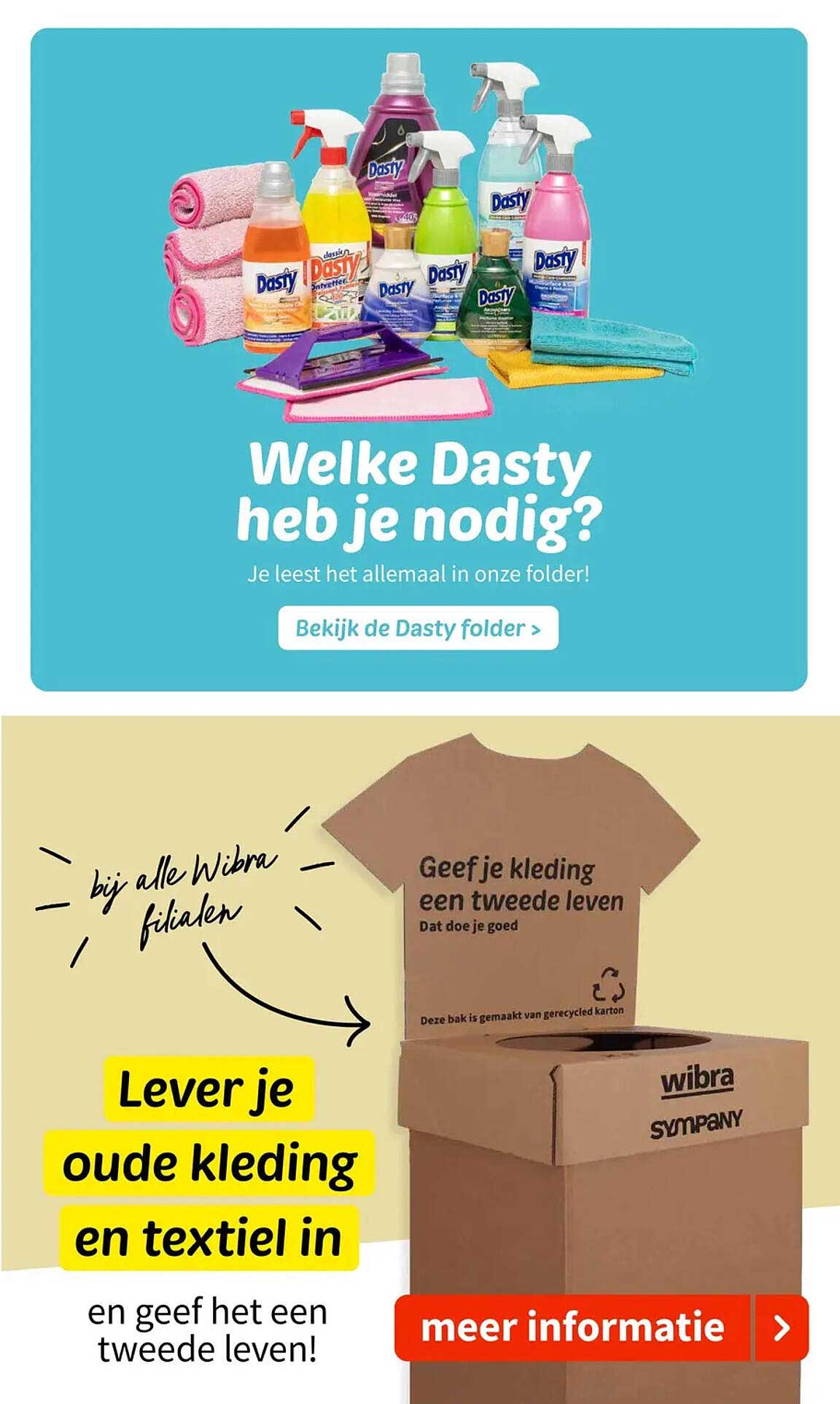 Lever je oude kleding en textiel in en geef het een tweede leven!