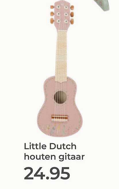 Little Dutch houten gitaar