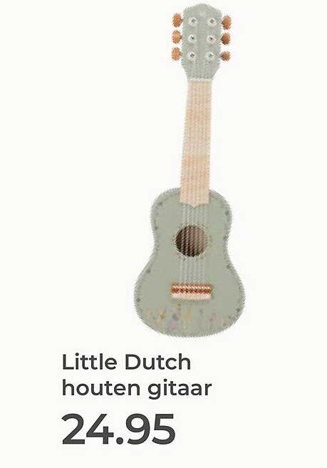 Little Dutch houten gitaar