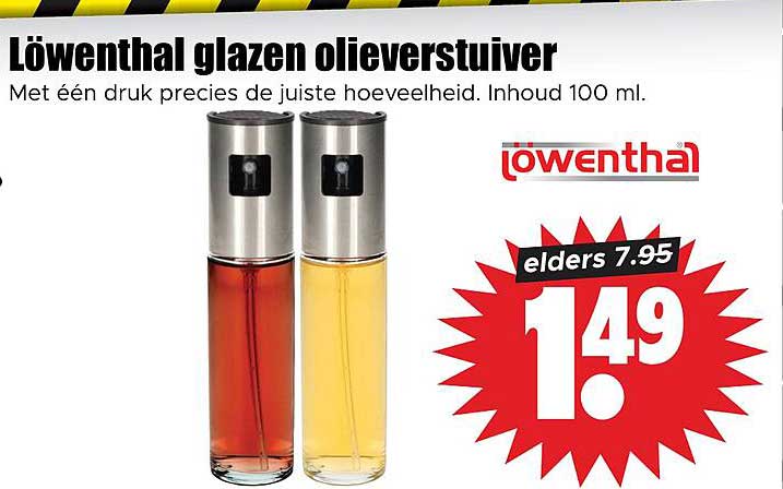 Löwenthal glazen oliespuiter