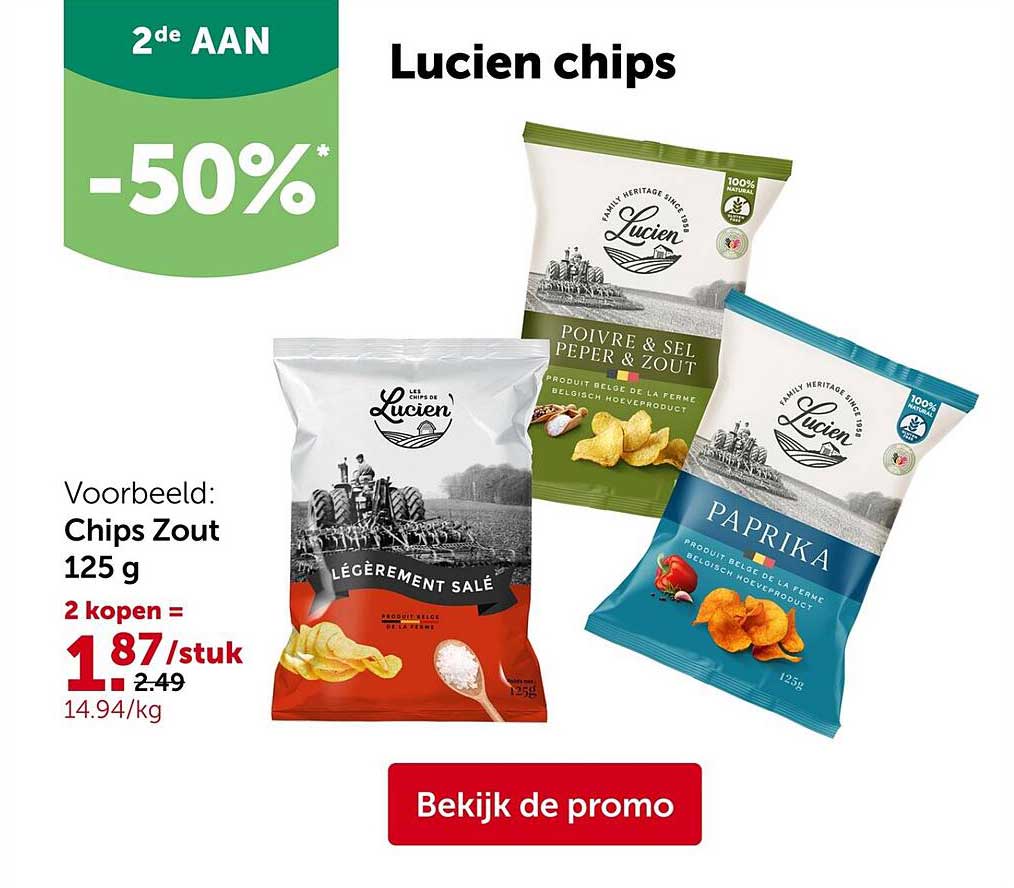 Lucien chips 2de AAN -50%
