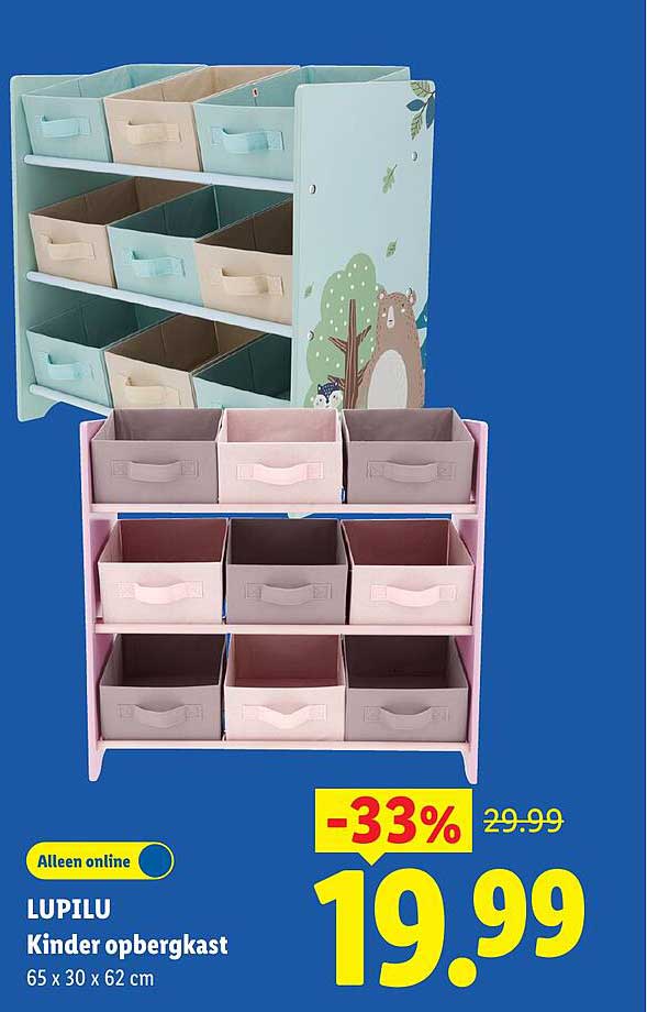 LUPILU Kinder opbergkast