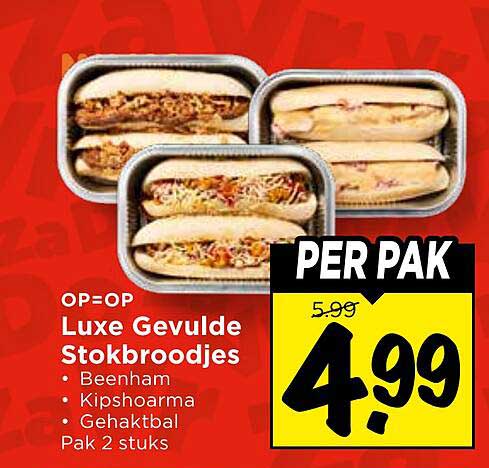 Luxe Gevulde Stokbroodjes
