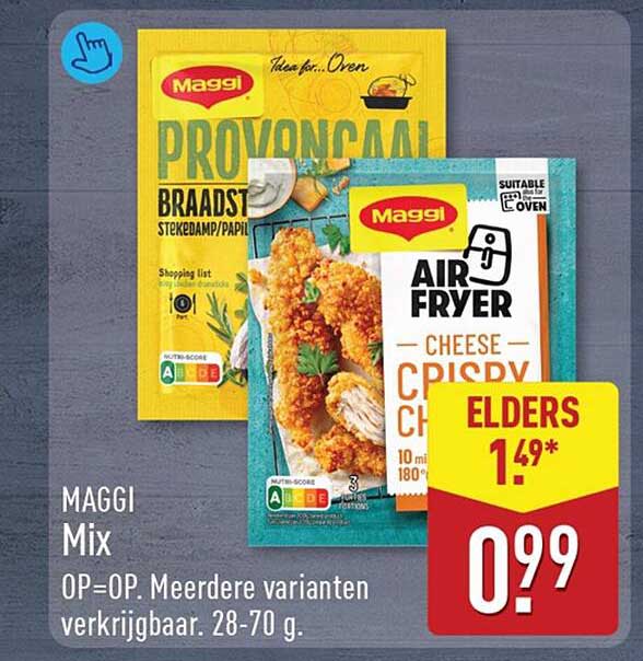 MAGGI Mix OP=OP Meerdere varianten verkrijgbaar. 28-70 g.