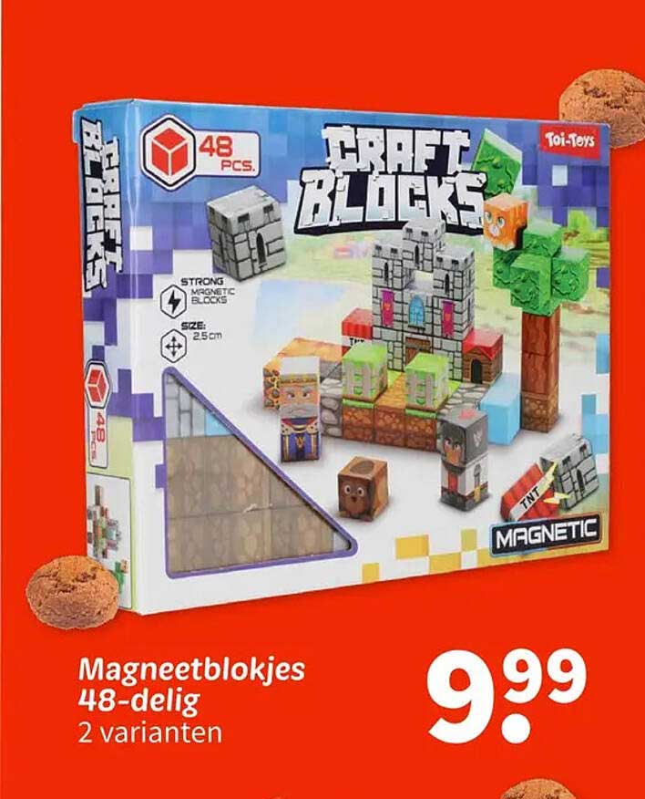 Magneetblokjes 48-delig 2 varianten