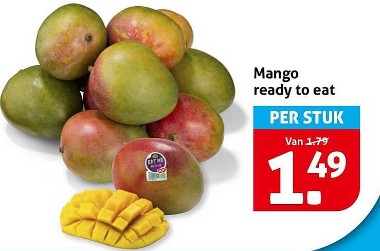 Mango ready to eat PER STUK