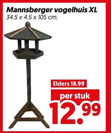 Mannsberger vogelhuis XL
