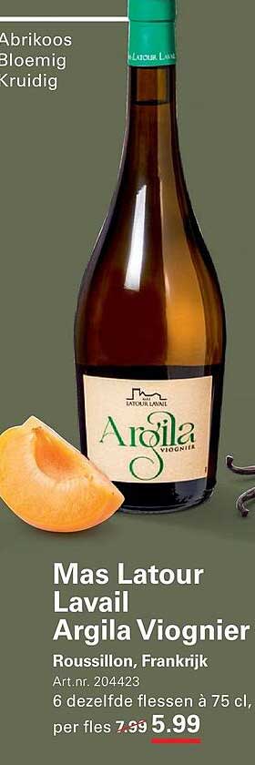 Mas Latour Lavaiil Argila Viognier