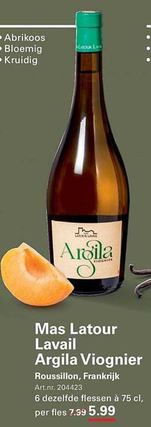 Mas Latour Lavail Argila Viognier