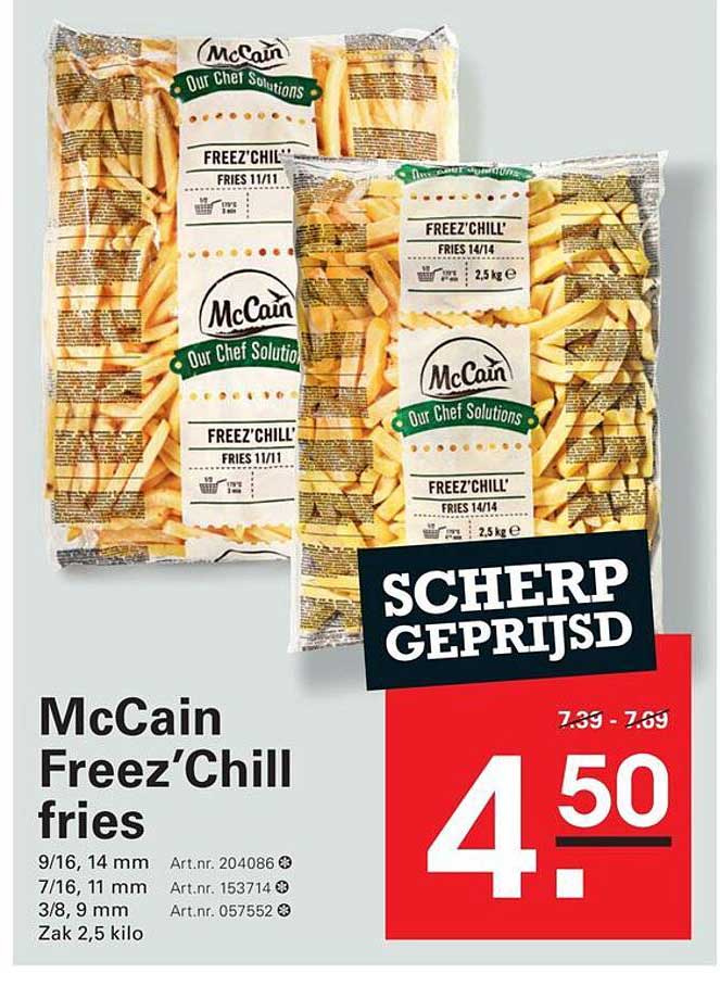 McCain Freez’Chill fries