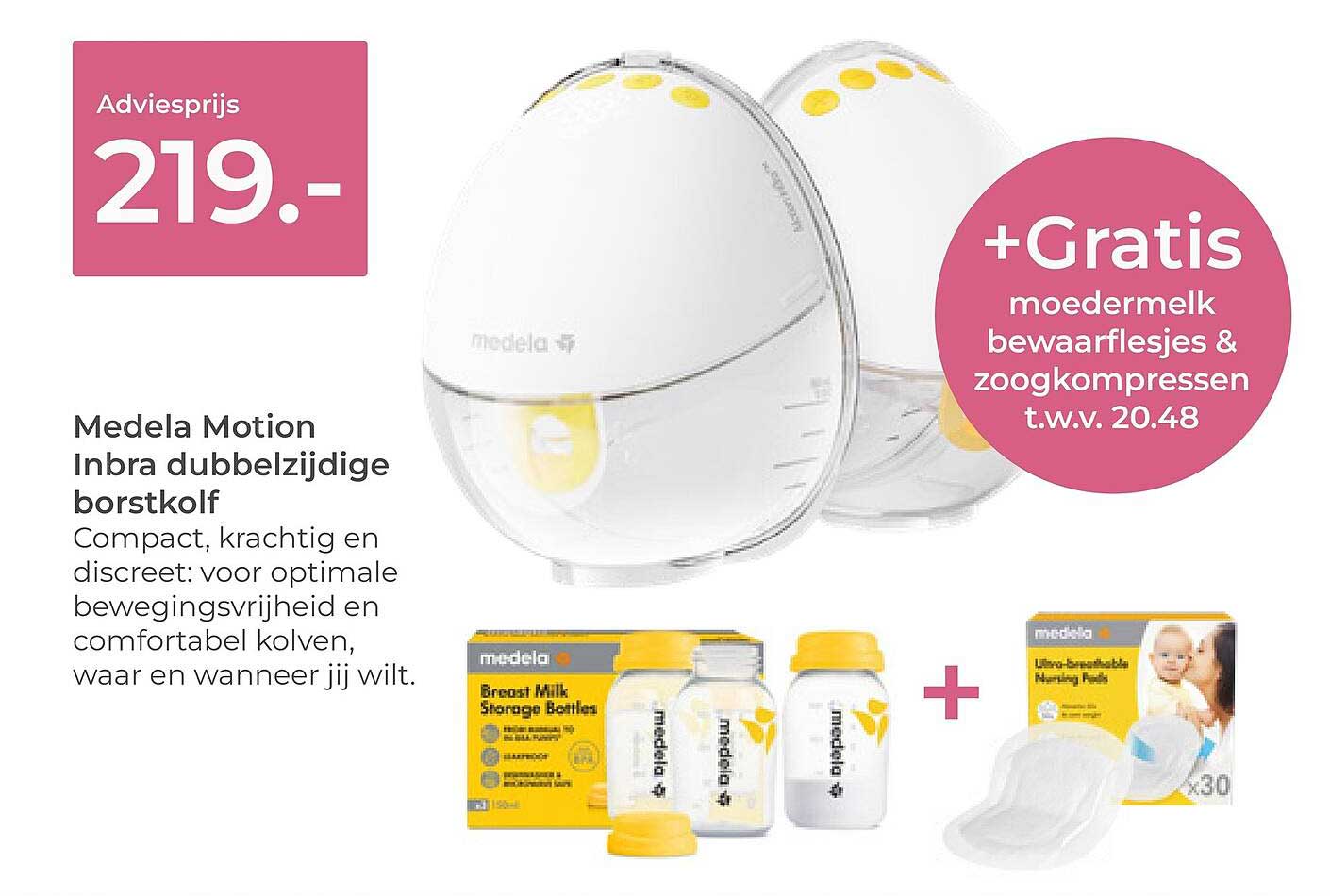 Medela Motion Inbra dubbelzijdige borstkolf