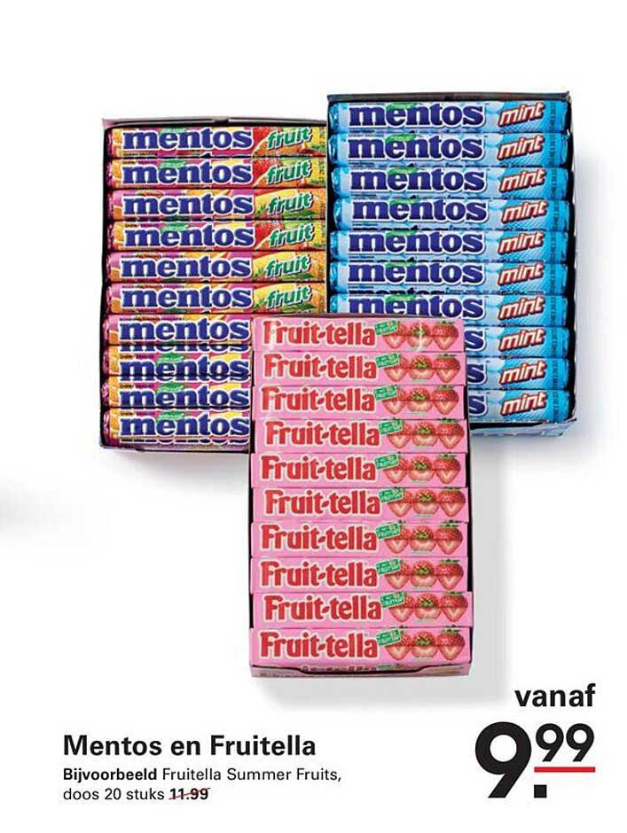 Mentos en Fruitella