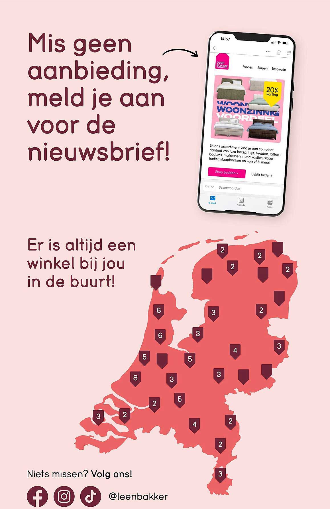 Mis geen aanbieding, meld je aan voor de nieuwsbrief!