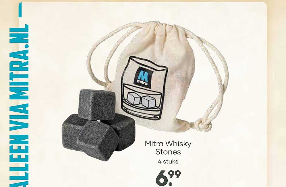 Mitra Whisky Stones 4 stuks