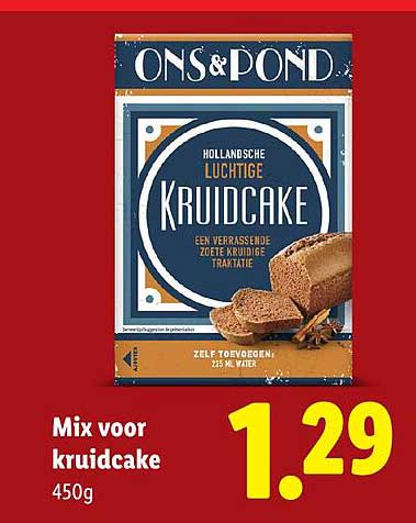 Mix voor kruidcake 450g