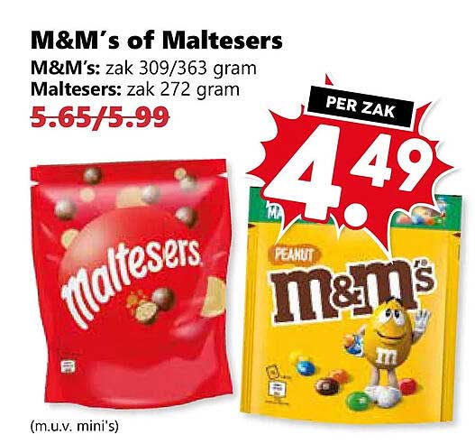 M&M’s of Maltesers