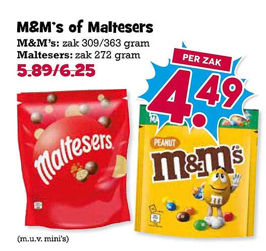 M&M’s of Maltesers
