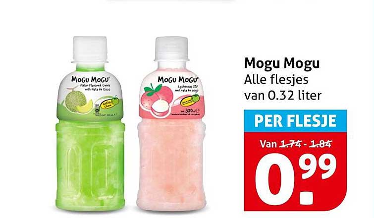 Mogu Mogu Alle flesjes van 0.32 liter PER FLESJE