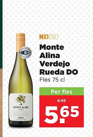 Monte Alina Verdejo Rueda DO Fles 75 cl