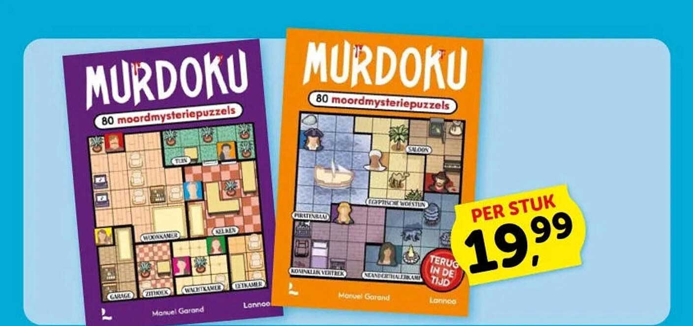 Murdoku 80 moordmysteriepuzzels