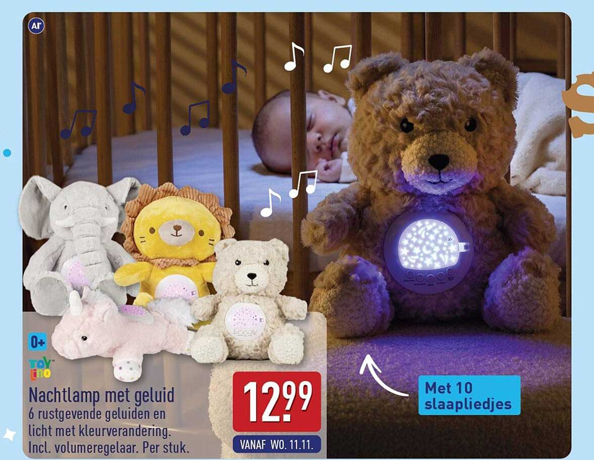 Nachtlamp met geluid