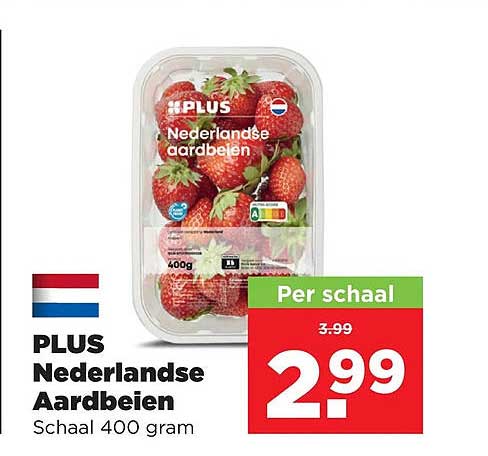 Nederlandse Aardbeien Schaal 400 gram