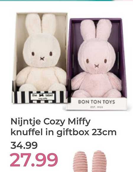 Nijntje Cozy Miffy knuffel in giftbox 23cm