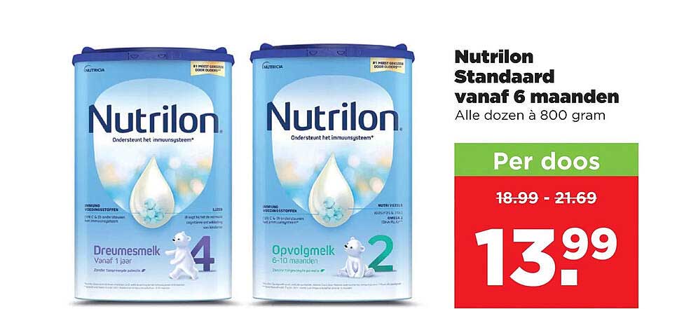 Nutrilon Standaard vanaf 6 maanden Alle dozen à 800 gram