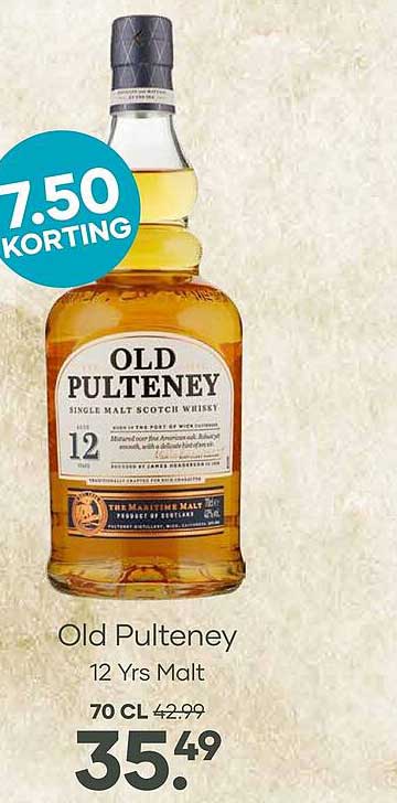 Old Pulteney 12 Yrs Malt
