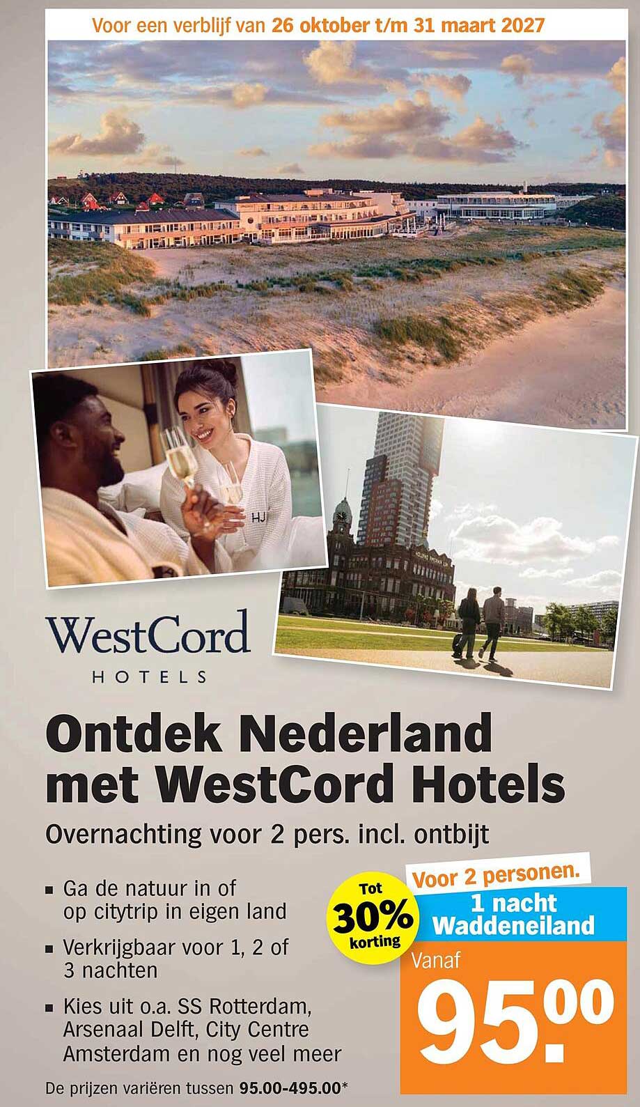 Ontdek Nederland met WestCord Hotels
