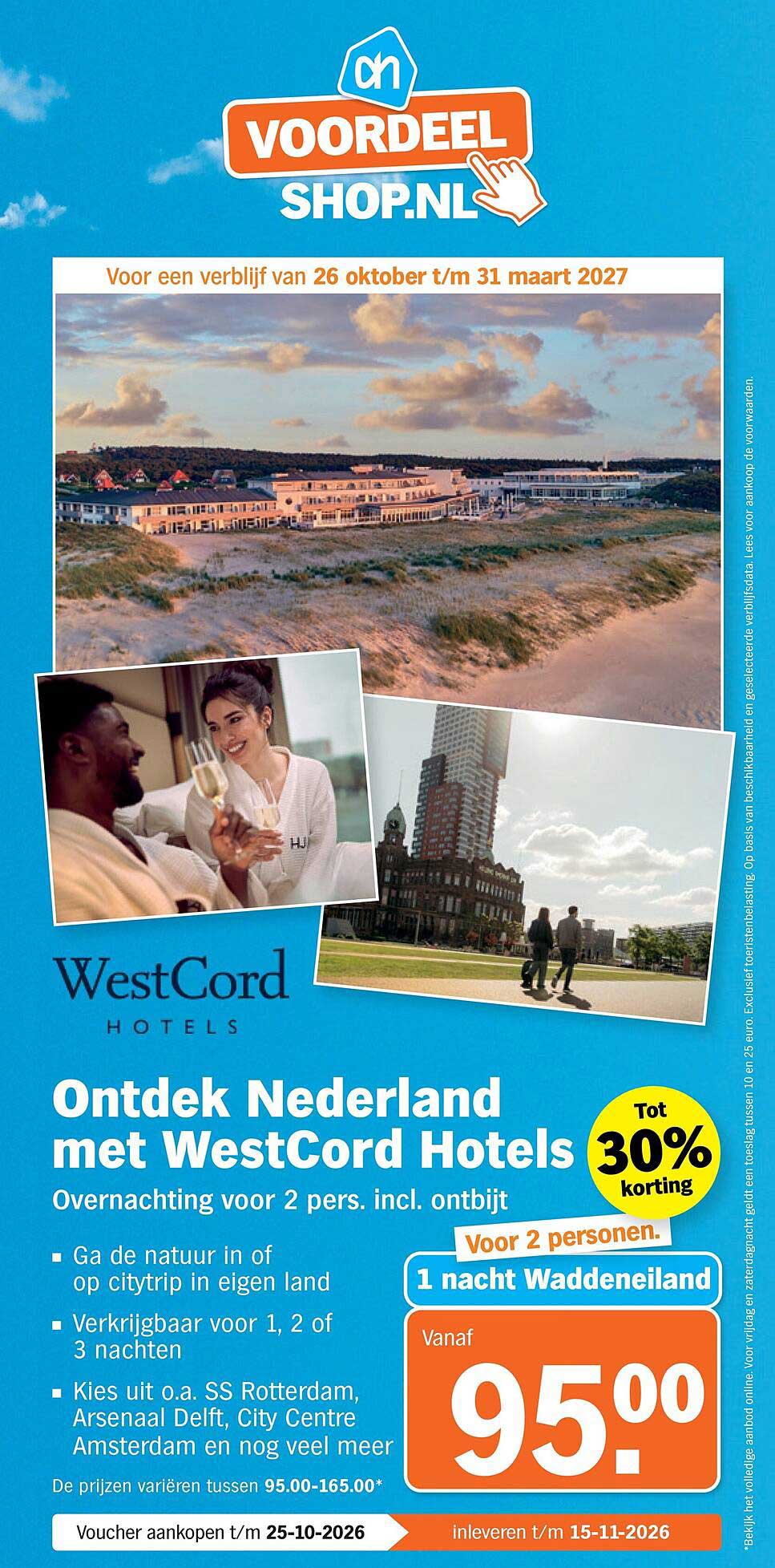 Ontdek Nederland met WestCord Hotels