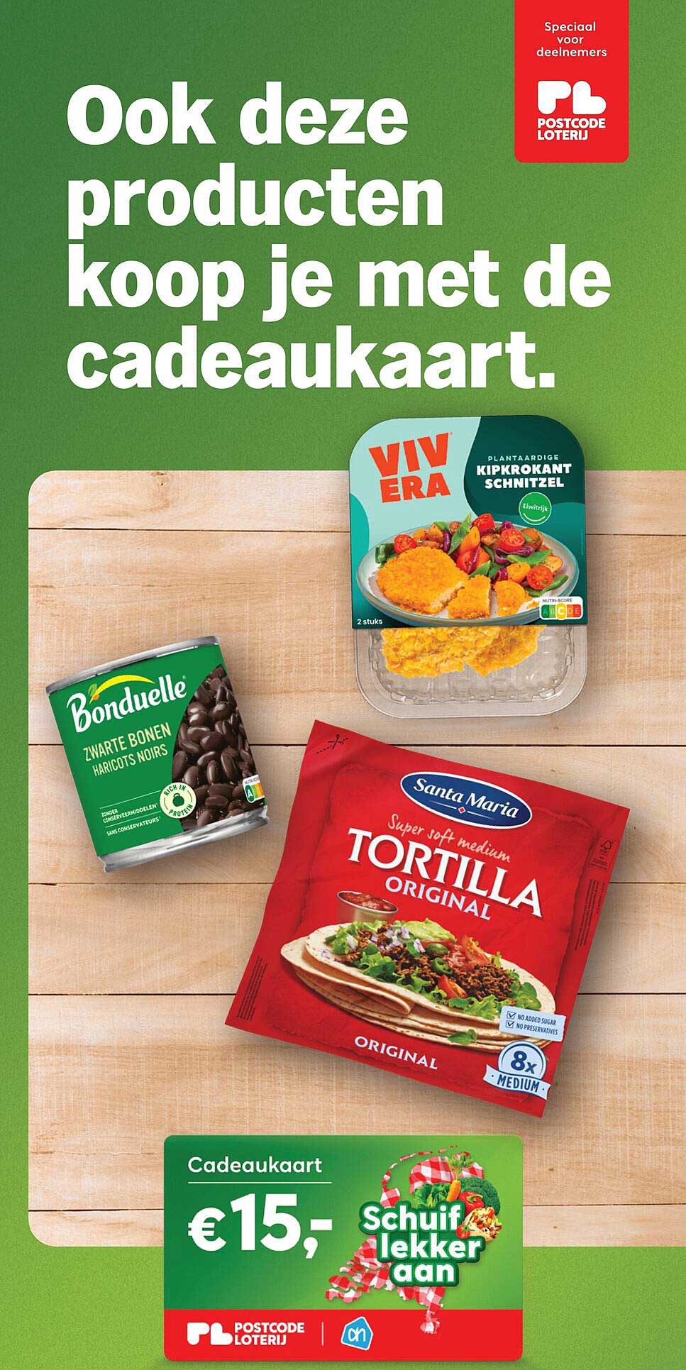 Ook deze producten koop je met de cadeaukaart.