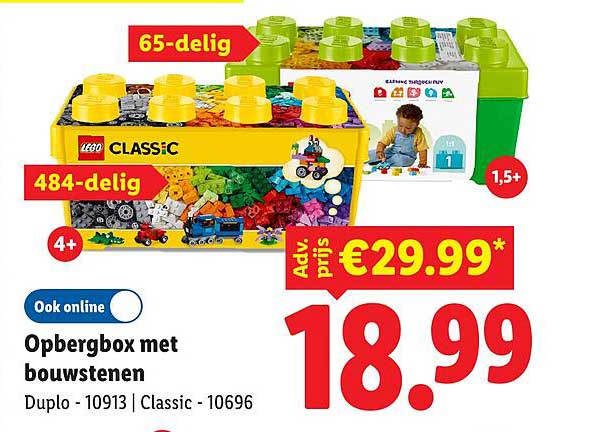 Opbergbox met bouwstenen Duplo - 10913 | Classic - 10696