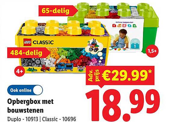 Opbergbox met bouwstenen Duplo - 10913 | Classic - 10696