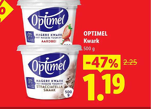 OPTIMEL Kwark 500 g -47%