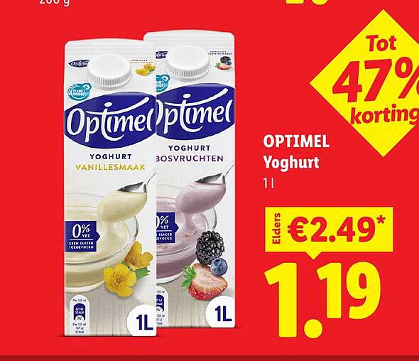OPTIMEL Yoghurt 1 l