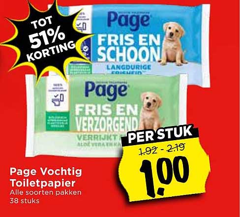 Page Vochtig Toiletpapier