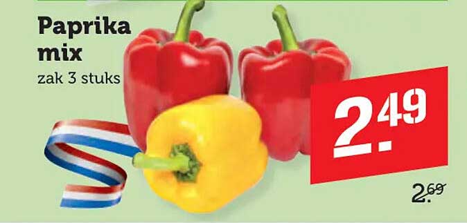 Paprika mix zak 3 stuks