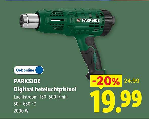 PARKSIDE Digitaal heteluchtpistool -20%
