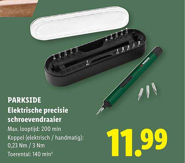 PARKSIDE Elektrische precisie schroevendraaier